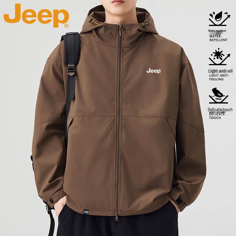 Мужская ветровка JEEP с капюшоном для активного отдыха 3XL
