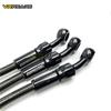 Motorrad Bremsleitung Edelstahl Geflochtene Bremsleitung mit 360 Grad drehbarem Banjo Passend für ATV Pit Dirt Street Racing Bike