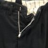 70s Vintage Glen Check Pattern Tack Slacks Pants Dark Gray Men's Used