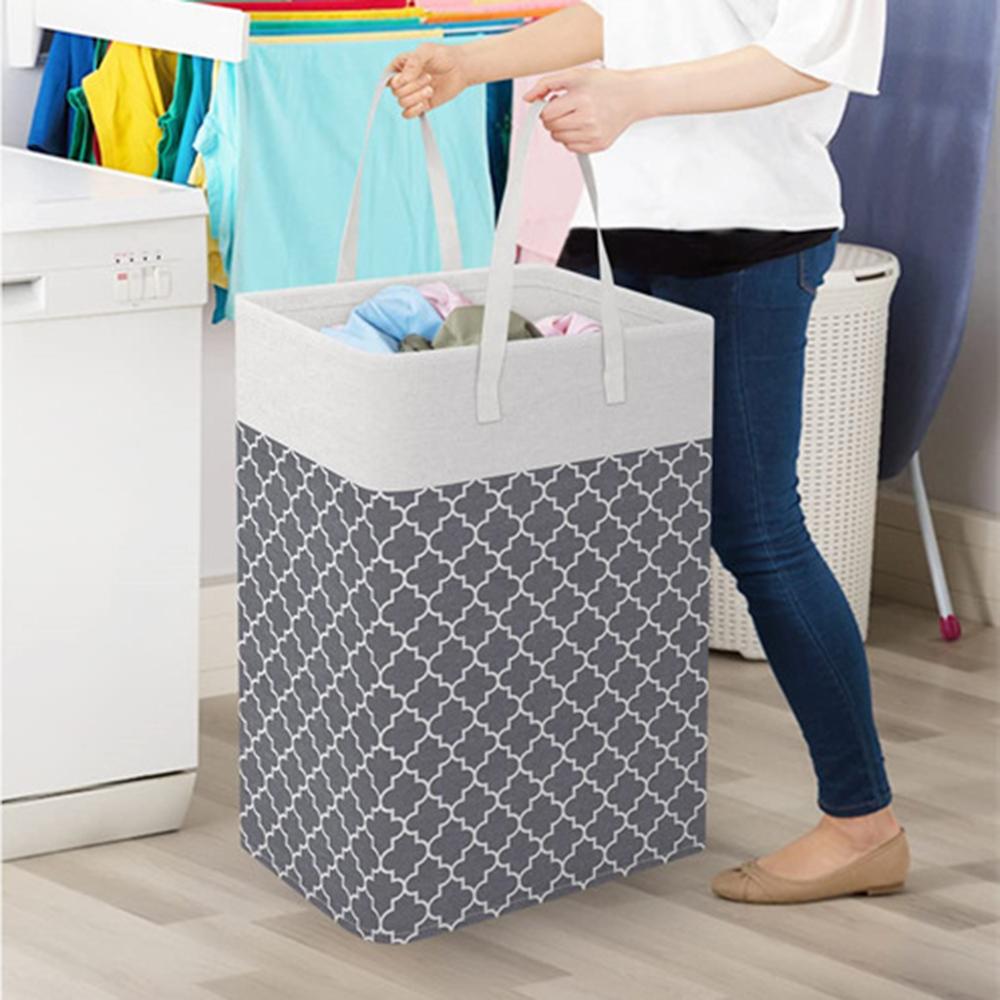 Large Laundry Baskets, Waterproof, Freestanding Laundry Hampers, Collapsible Clothes Hamper with Reinforced Handles In Laundry R