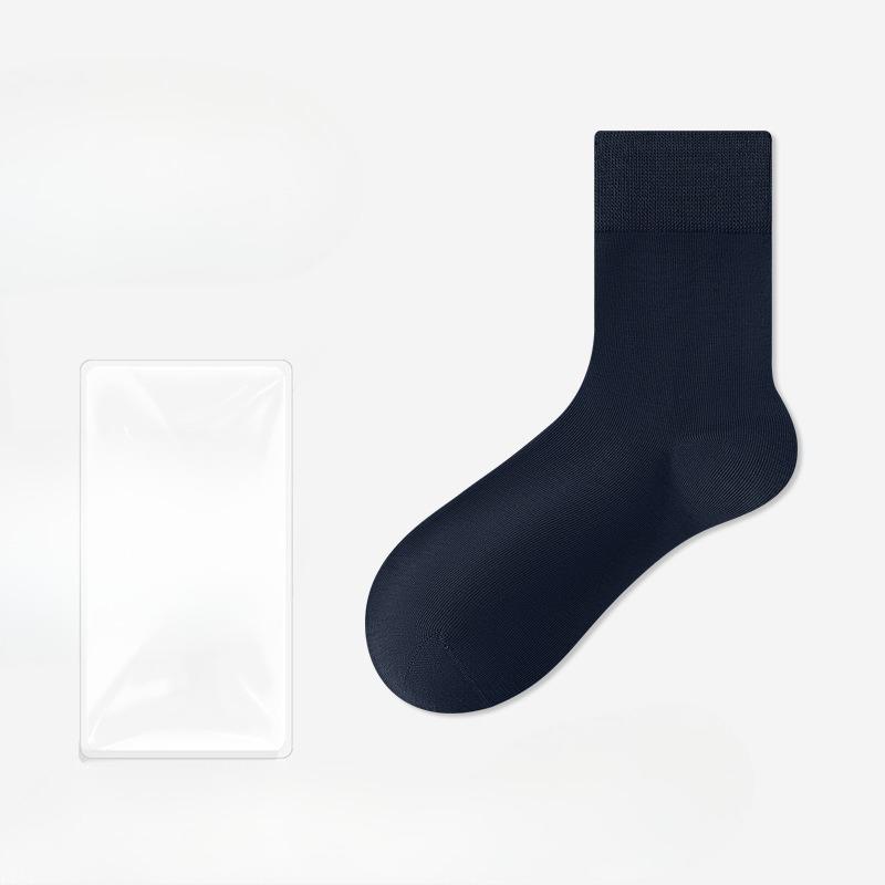 Male Autumn and Winter Commercial Cotton Anti Bacterial Sweat Absorption Deodorant Socks