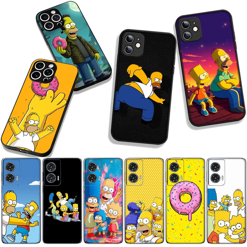 Cartoon S-Simpsons-Funny Barts Phone Cover for Apple iPhone 16 15 14 Plus 13 12 Mini 17 Pro Max + ProMax 16E Air Case