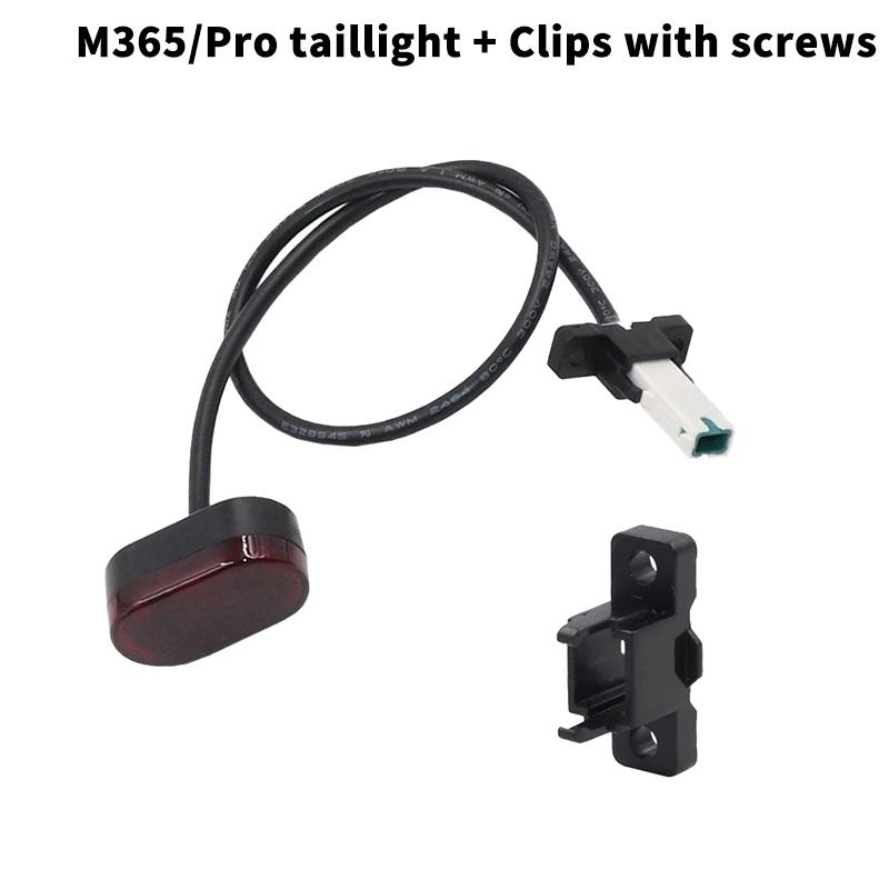 NEW Taillight Safety Warning Brake Stoplight Flashing Light For M365/Pro Electric Scooter Rear Tail Light Cable Buckle Parts