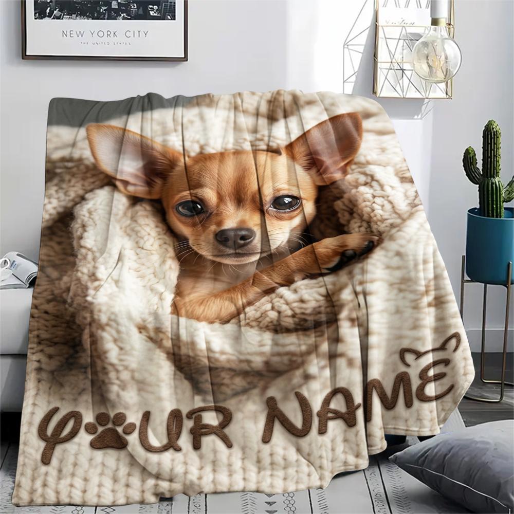 1pz Coperta in Flanella con Nome Personalizzato e Motivo Nido Accogliente per Gatti Adatta a Tutte le Stagioni per Arredamento Casa Calore e Comfort Regali Regalo Festivo_lx