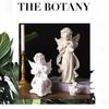 White Resin Praying Angel Figurines With Delicate Wings Floral Crown For Home Desktop Shelf Decor