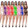 Sex Underwear New Hollow Mesh Transparent One-piece Pajamas Nylon Fine Woven Jacquard