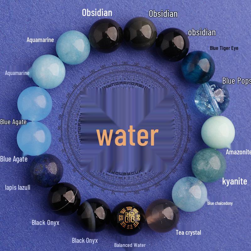 Five Elements Red Agate Fire Balance Bracelet with Cinnabar - Unisex Jade Crystal for Fire Element Support
