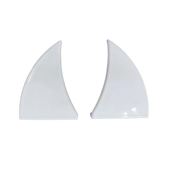 1 Pair Halloween Decoration Car Teeth Waterproof High Temperature Resistant Universal DIY Car Front Grille Ornaments