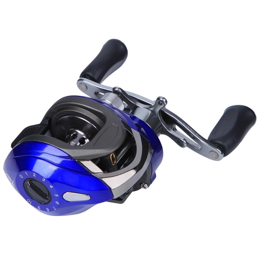 14 Axles Casting Reel Long Shot Anti Explosive Line Magnetic Force Brake Fishing Wheel Tackle(Left hand )