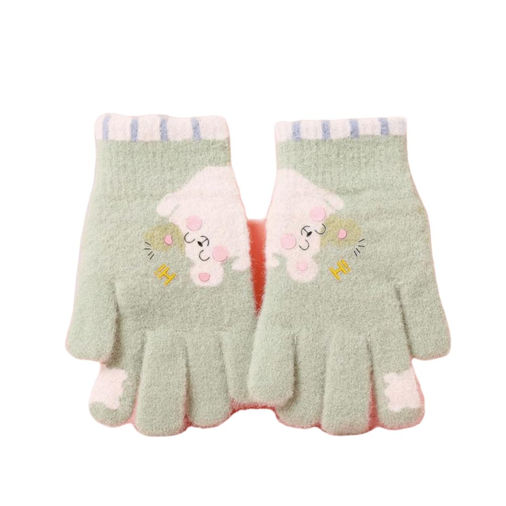 Ciepłe Rękawiczki Dziecięce Wodoodporne Rękawice Niemowlęce Urocze Rękawiczki Dzianinowe Na Zewnątrz