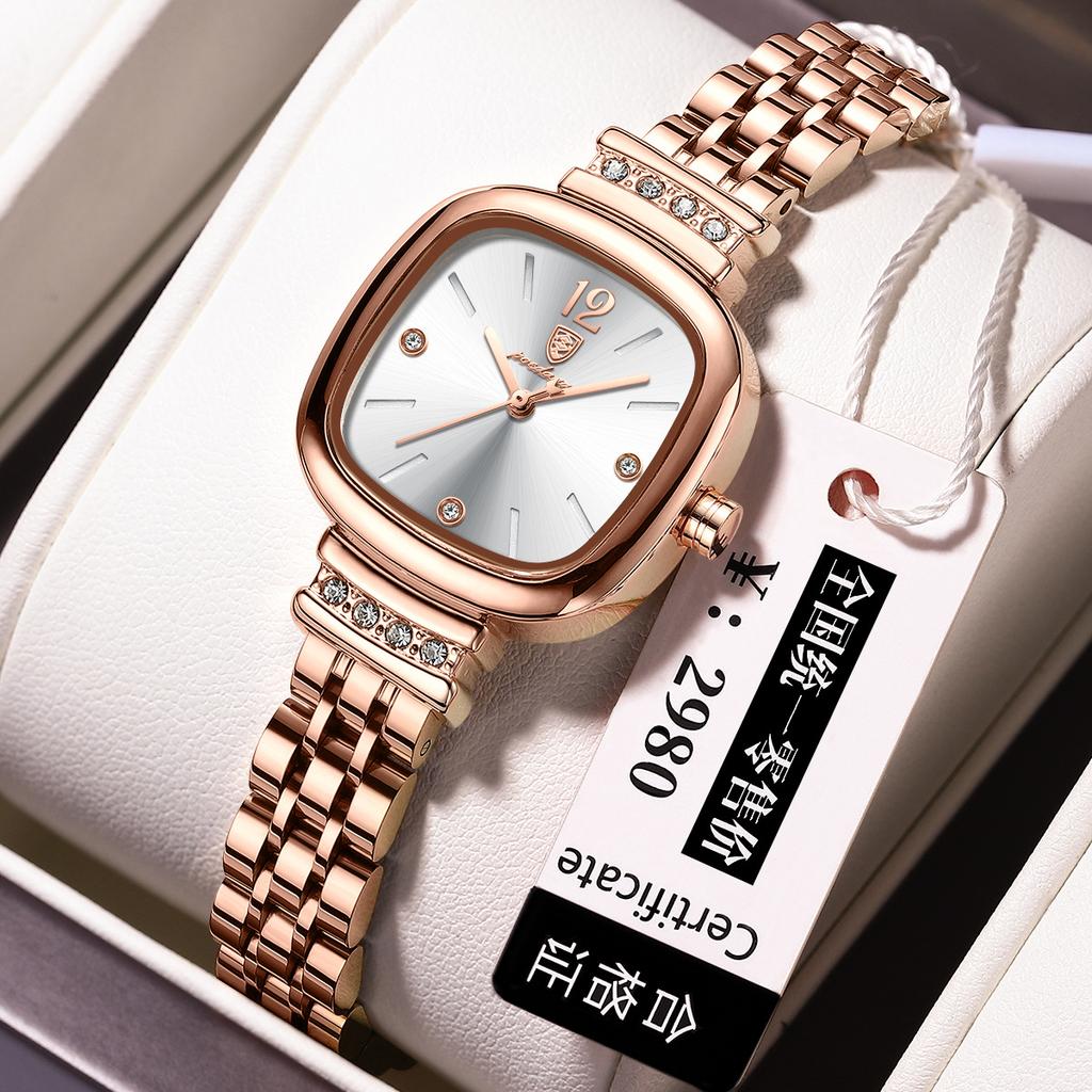 Dameshorloge Ultra-dun Vierkant Mode Casual Kwarts Horloge