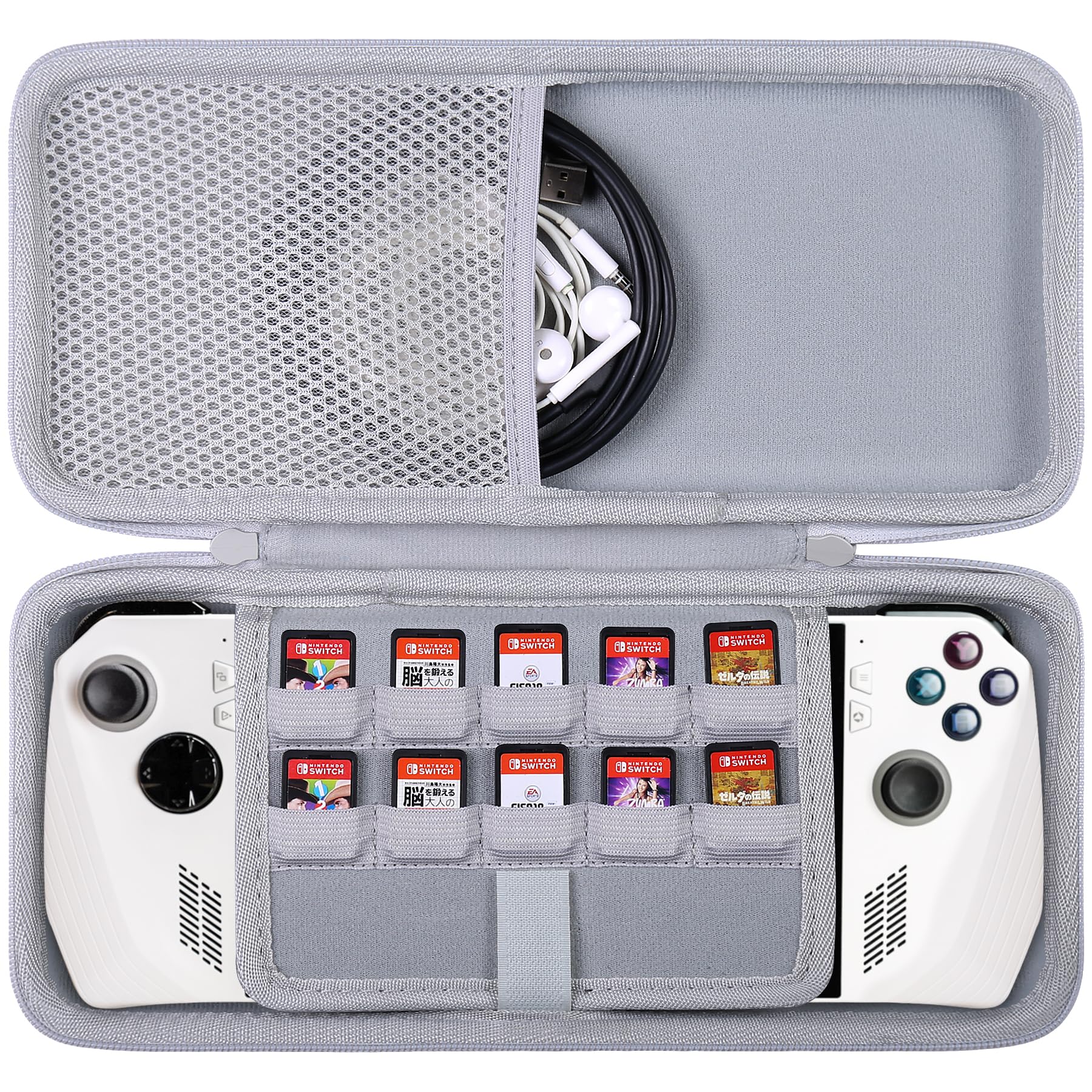 

ASUS ROG ALLY X Игровой ПК Хранилище Aenllosi Чехол для ALLY/ROG, Серый/Белый (Только случай) - белый