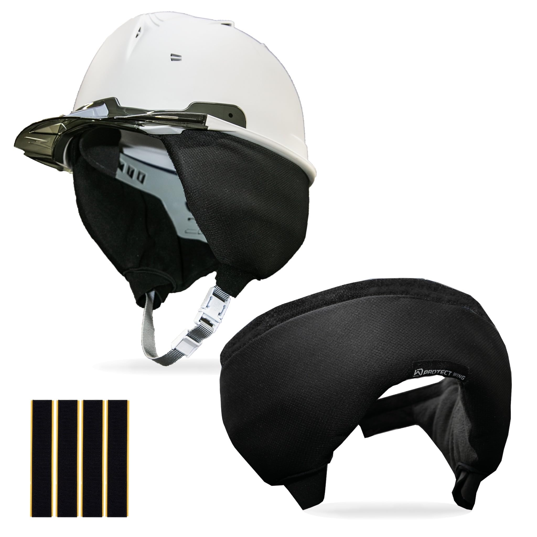 

[PROTECT WING] Protect Wing Work Helmet, Detachable Cold Weather Earmuffs, Ear Warmers, Earmuffs, Ear Pads, Ear Covers, Helmet