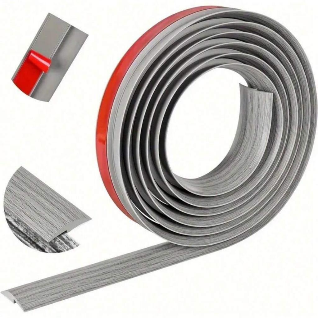 1 ST 39,37 inch Vloerovergangsstrip Zelfklevende Afdekstrips Drempel Reparatie Vloergleuf Vinyl Vloerovergangen Laminaat