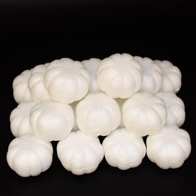 White Foam Pumpkin Polystyrene Craft Balls Craft Decoration Balls for DIY , Household, Halloween Decorations 28 X 40mm