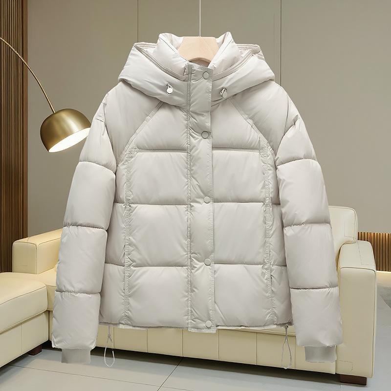 New Winter Hooded Cotton Jacket Short Versatile and Loose Korean Version Women's Cotton Jacket Slim Cotton Jacket