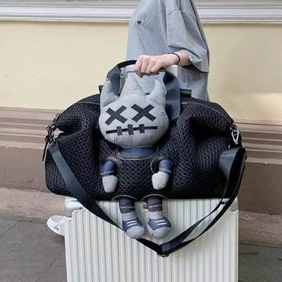 Bolso de malla de nailon, bolso de mujer, bolsos de viaje de moda, bolsos de hombro tipo bandolera, bolsos de gran capacidad, bolsos personalizados para muñecas, bolsos de equipaje