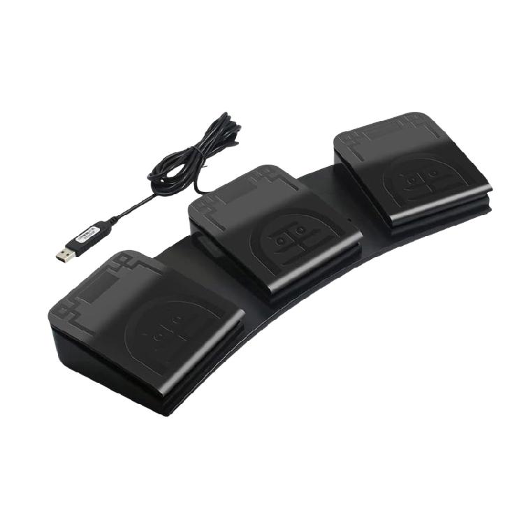 Trojklávesový USB nožní pedál Fotoelektrická/ Mechanická volba pro řízení počítače a automatizaci