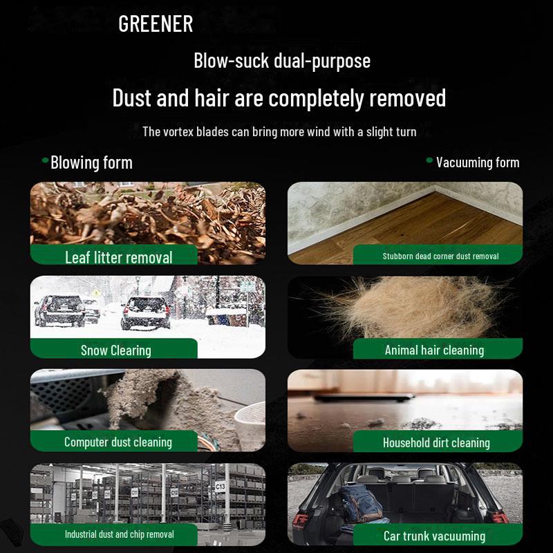 Green Forest 220V High-Power Industrial Hair Dryer & Dust Blower Gun