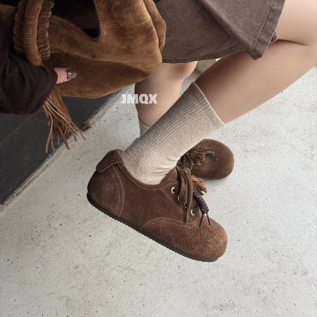 New Fashionable Versatile Lace-up Forrest Gump Shoes Women's Platform Heightening Sports Shoes Light, Comfortable, Simple and Breathable Women's Singl