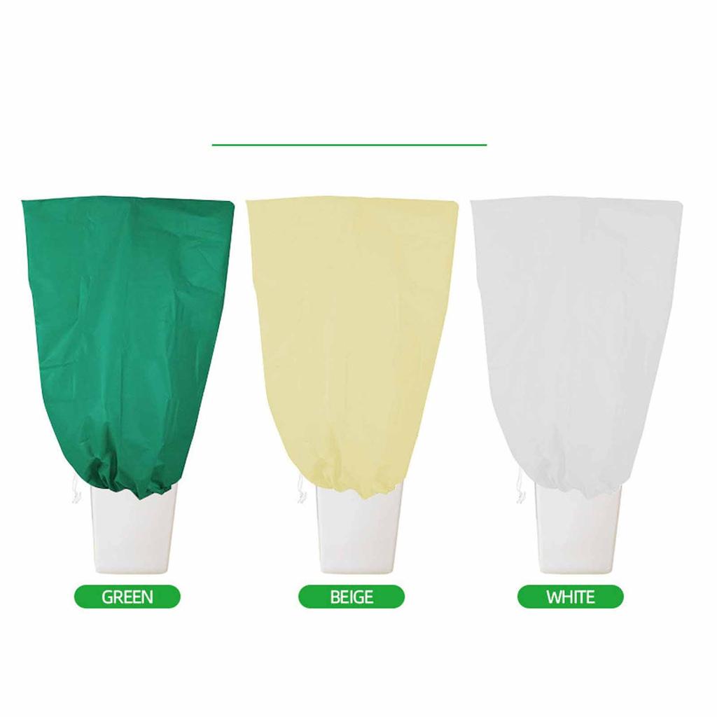 Husă Îngroșată din Material Netesut pentru Plante – Sac Protector cu Fermoar și Șnur, Rezistent la Îngheț, pentru Pomii Fructiferi și Plantele de Grădină