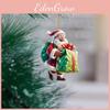 Festive Santa Acrylic Car Accessory Holiday Theme Vehicle Pendant Decoration