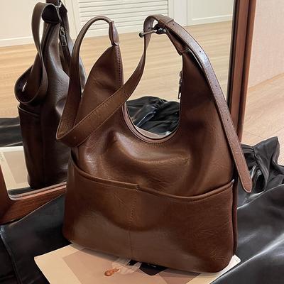 Bucket Bag Women's 2025 New Trendy Autumn and Winter High-end Sense Versatile This Year Popular Women's Retro Shoulder Messenger Bag