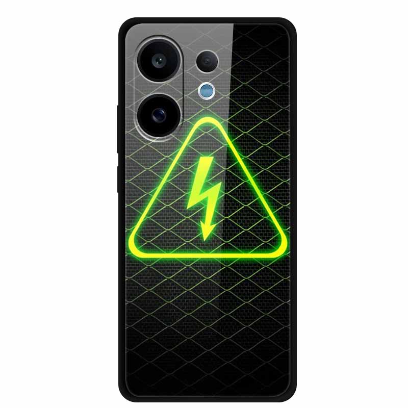 For Vivo V60 5G Glass Case Fashion Cool Animal Tempered Glass Back Cover Case For Vivo V 60 2025 Phone Cases 6.77" Fundas Coques