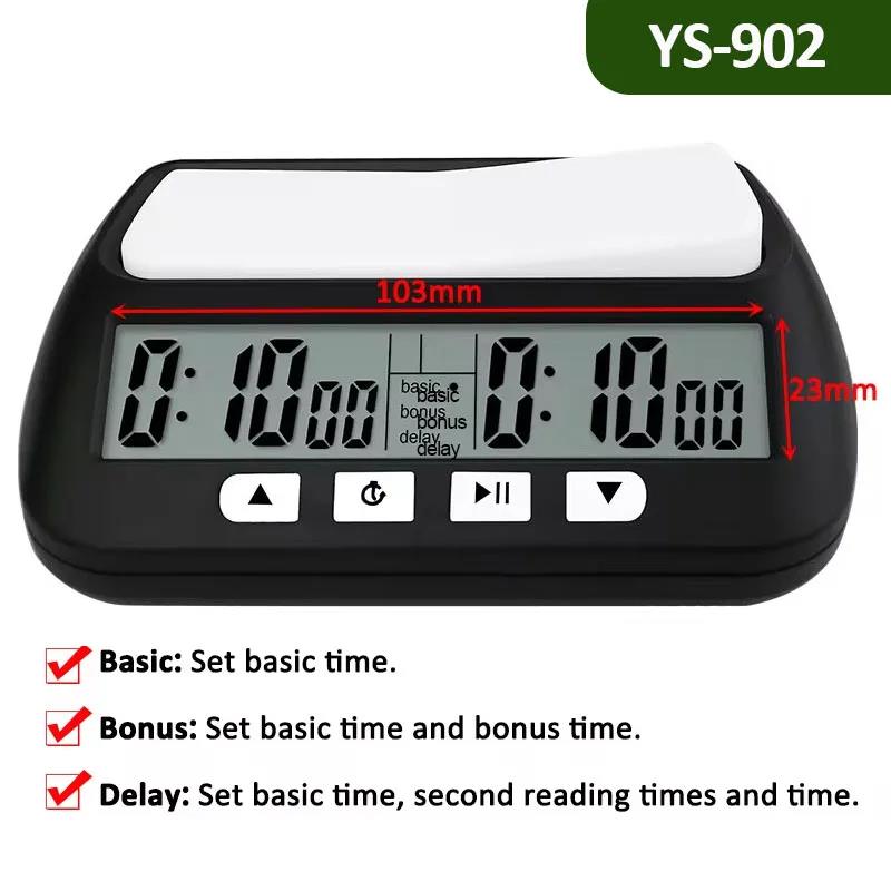 YS9901/YS902 Multipurpose Portable Professional Chess Clock Digital Chess Timer Game Timer Count Up/Down Precise Game Stopwatch3