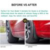 Mud Flaps For Tesla Model 3  2022 Accessories Guard Fender Front Rear Wheel Mudguard Carbon Fiber ABS No Drilling Required