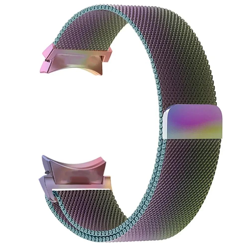 No Gap Metal Band for Samsung Galaxy Watch 6 band 40mm 44mm Milanease loop Bracelet samsung galaxy watch 4-5-6-5 Pro-6 Classic