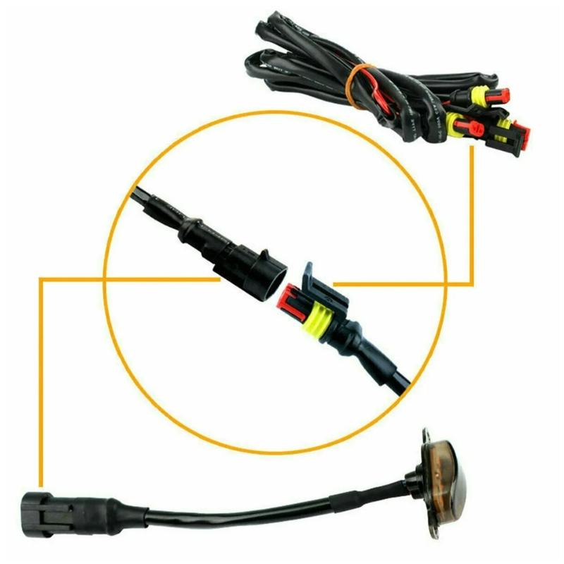 Universal Automotive Front Grill Lights Yellow Amber Lens Design Energy Efficient 12V Daytime Running Grill Light