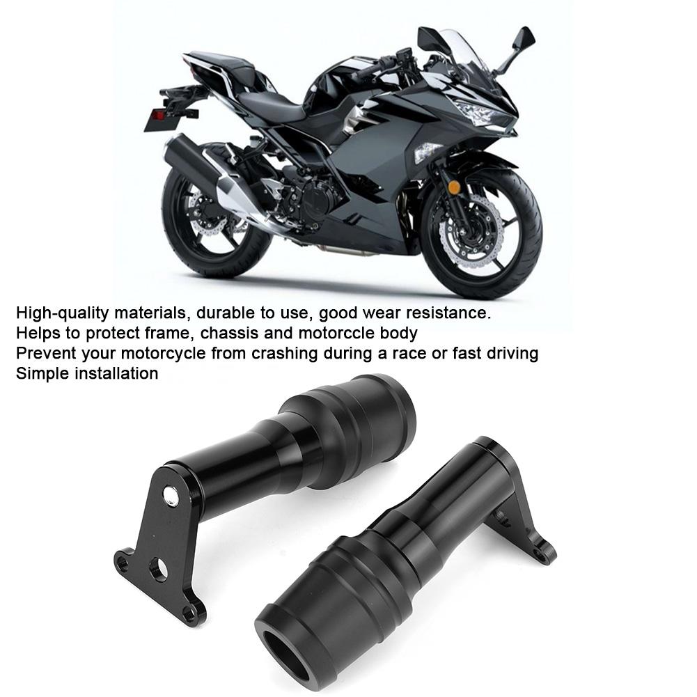 Motorcycle Frame Slider Anti Crash Falling Protector Fits for Kawasaki Ninja 250 400 Z400Black