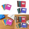 8x B5 Notebook Unique Ruled Lined Notepad for School Supplies Writing Office Solid Color