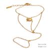 Yhpup Trendy Stainless Steel Zircon Beads Back of Hand Chain Finger Bracelet Fashion Chic Sexy Jewelry Waterproof Wholesale Gift