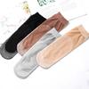 5/10 Pairs Spring Summer Women Soft Socks Thin Silk Socks Non-Slip Bottom Splice Fashion Transparent Ladies Breathable Sock