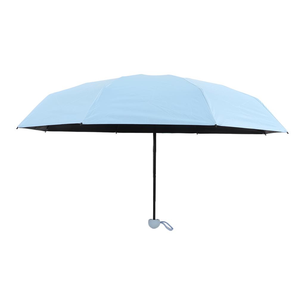 Parasol Podróżny Słońce Deszcz 5 Składany Ochrona UV Prezent Przenośny z Pudełkiem dla Mężczyzn Kobiet Niebieski