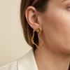 Minimalist Metal Irregular Hollow Pendant Earrings For Women Vintage Punk Stainless Steel Geometric Earring Party Jewelry Gifts