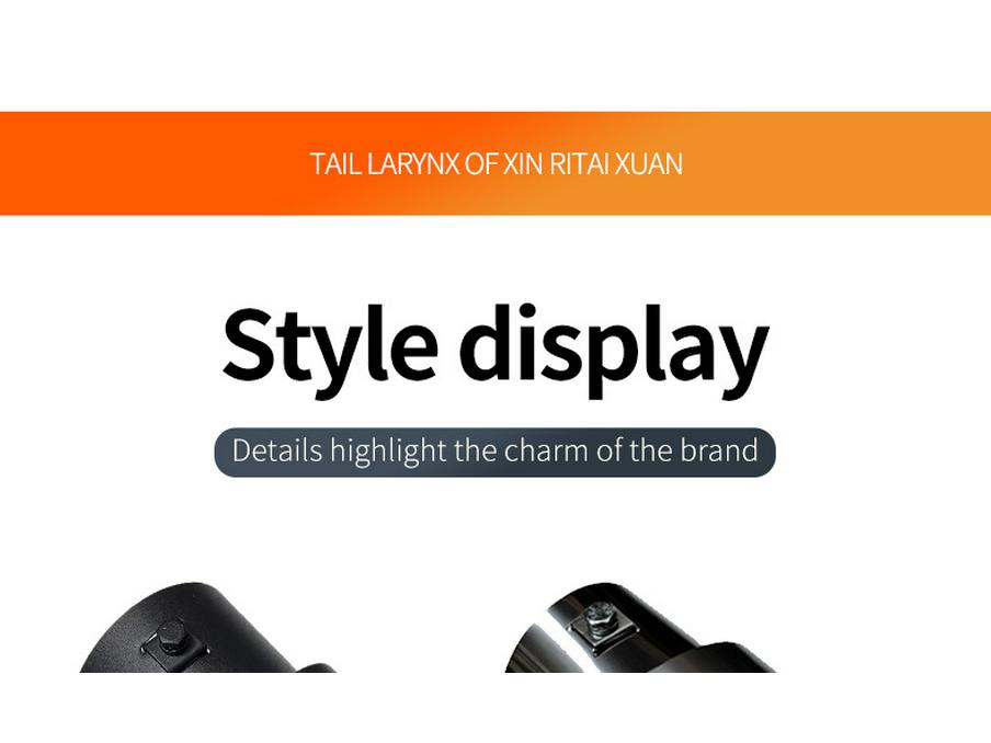 Stainless Steel Tailpipe Cover for 6.8CM-7.3CM Exhausts