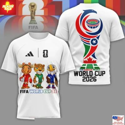 Maglietta Stampata Coppa del Mondo Fifa 2026