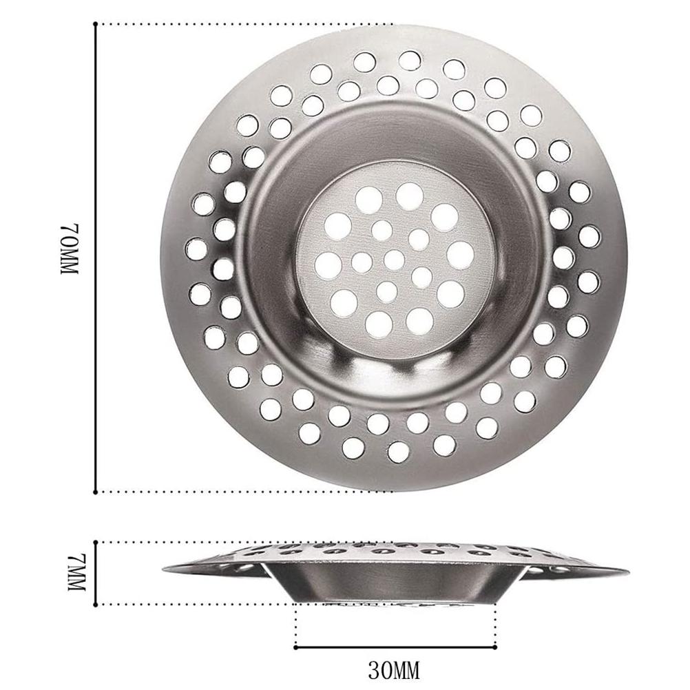4PCS Stainless Steel Sink Drain Plug Sink Filter Kitchen Sink Strainer for Bathtub Sink Kitchen and Bathroom