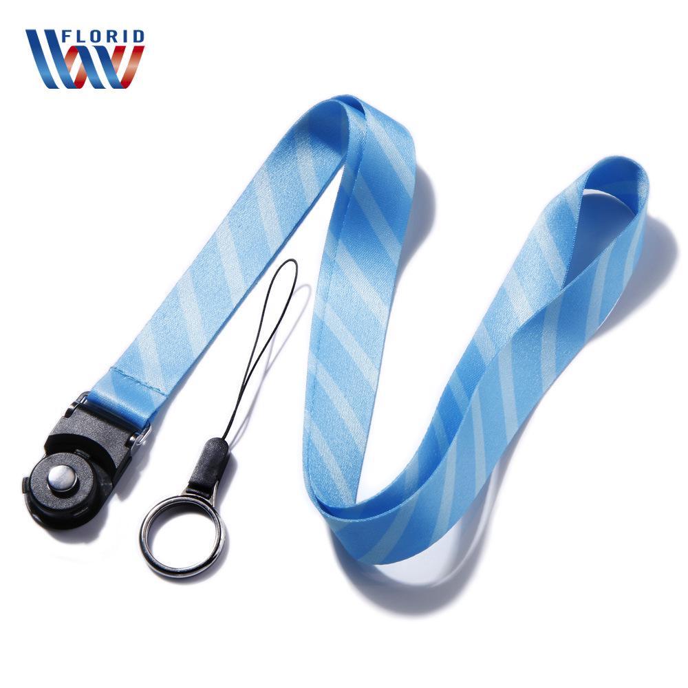 2-in-1 Double-Sided Phone Lanyard with Detachable Rotating Buckle and Card Holder Compatibility