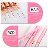 7/9/11/15/20mm Nail Art Liner Brush DIY Drawing Lines Stripe Flower Painting Pen Pink