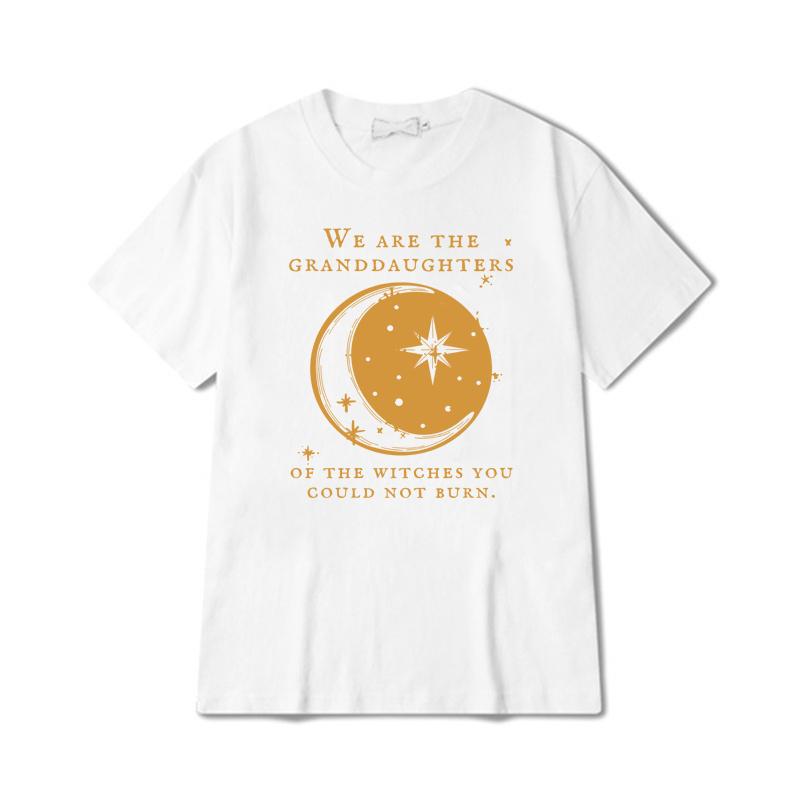 Siamo le Nipoti delle Streghe Maglietta Maglietta della Strega di Salem Maglietta Mistica Femminista Abbigliamento Witchy Top di Halloween Regalo