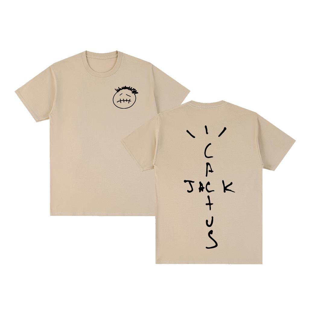 Jack Cactus Vintage Tshirt Travis Hip Hop Y2k Clothing Birthday Gift Cotton Men T Shirt New TEE TSHIRT Womens Tops