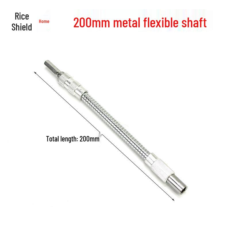 Universal Right Angle Flexible Screwdriver Attachment with Electric Drill Connection