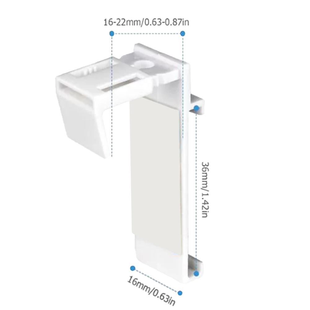 Blind Brackets No-Drill Pack Of 10 Double Roller Blind Clamp Brackets For Window Blind Brackets Hundred Fold Curtain Part Set