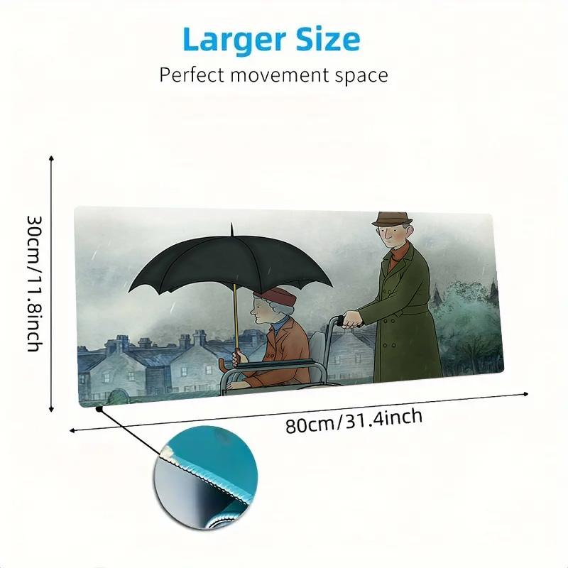 Ethel & Ernest Print Cushion Non-slip Laptop Tablet Big Mousepad XXL Mat Mini PC Playmat With Lock edge
