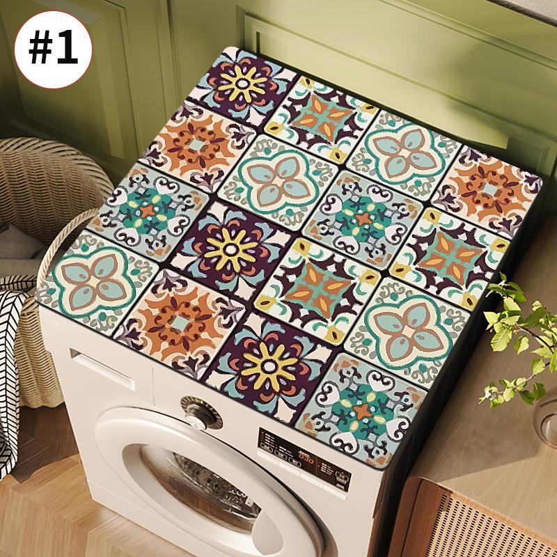 Wasing Machine Top Dust Cover Microwave Cover Mat Microwave Oven Refrigerator Top Protector Kitchen Drain Pad Table Place Mat