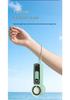 Portable USB-Charged Transparent Fan with Ice Pack and Display Screen for Outdoor Use